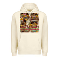 Sandshell western hereford cattle seamless pattern Premium Hoodie - HRA Design Shop