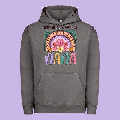 Happiness Is Being A Nana Urban Hoodie Designed By Jahusdesignshop
