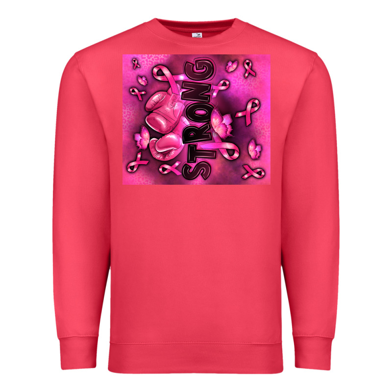 Strong Breast Cancer Premium Sweatshirt by RanaPortraitStore | Teevron