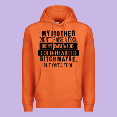 My Mother Black Premium Hoodie Designed By Racoondesign