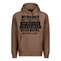Chestnut my mother black Premium Hoodie - RacoonDesign