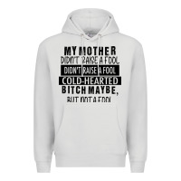Dove Grey my mother black Premium Hoodie - RacoonDesign