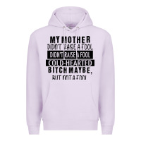 Lilac my mother black Premium Hoodie - RacoonDesign