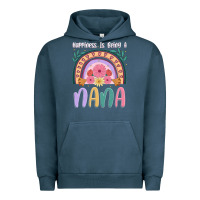 Pigment Midnight Navy happiness is being a nana Urban Hoodie - JahusDesignShop