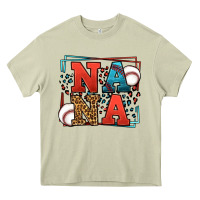 Mossy Baseball nana leopard frame Heavy Core Tee - LillyAllenDesigns