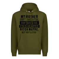 Army Green my mother black Premium Hoodie - RacoonDesign