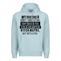 Blue Mist my mother black Premium Hoodie - RacoonDesign