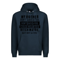 Navy my mother black Premium Hoodie - RacoonDesign