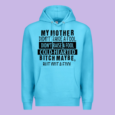 My Mother Black Premium Hoodie Designed By Racoondesign