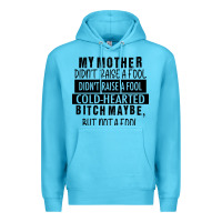 Ocean Blue my mother black Premium Hoodie - RacoonDesign