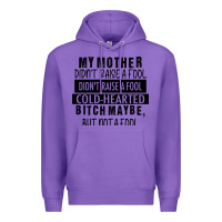 Purple my mother black Premium Hoodie - RacoonDesign