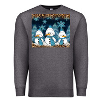 Charcoal Heather snowman winter Premium Sweatshirt - RanaPortraitStore
