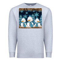 Heather Grey snowman winter Premium Sweatshirt - RanaPortraitStore