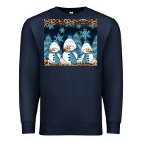 Navy snowman winter Premium Sweatshirt - RanaPortraitStore