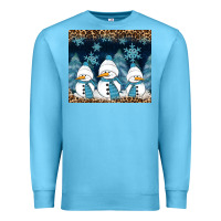 Ocean Blue snowman winter Premium Sweatshirt - RanaPortraitStore