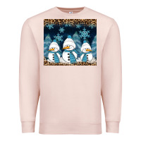 Pale Pink snowman winter Premium Sweatshirt - RanaPortraitStore