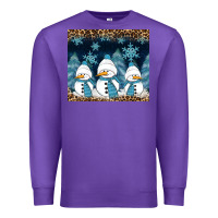 Purple snowman winter Premium Sweatshirt - RanaPortraitStore