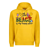 Lemon the beach is my happy place Premium Hoodie - CowhideDigitalArt