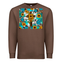 Chestnut sunflower cross cowhide gemstones Premium Sweatshirt - RanaPortraitStore
