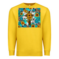 Lemon sunflower cross cowhide gemstones Premium Sweatshirt - RanaPortraitStore
