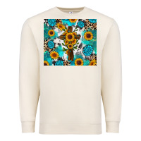 Sandshell sunflower cross cowhide gemstones Premium Sweatshirt - RanaPortraitStore
