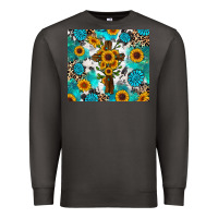 Smoke sunflower cross cowhide gemstones Premium Sweatshirt - RanaPortraitStore