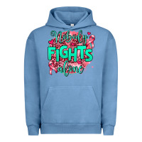 Pigment Pebble Blue nobody fights alone Urban Hoodie - AdoDesignShop