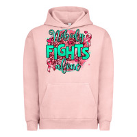 Pigment Salmon nobody fights alone Urban Hoodie - AdoDesignShop
