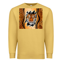 Antique Gold tiger scratch mark Premium Sweatshirt - RanaPortraitStore