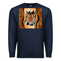 Navy tiger scratch mark Premium Sweatshirt - RanaPortraitStore