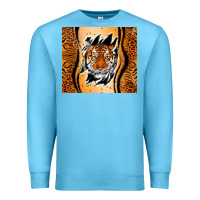 Ocean Blue tiger scratch mark Premium Sweatshirt - RanaPortraitStore