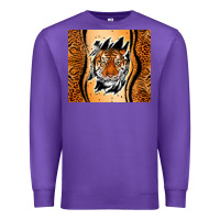 Purple tiger scratch mark Premium Sweatshirt - RanaPortraitStore