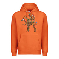 Carrot Christmas deer and skeletons Premium Hoodie - FaDigitalArtStudio