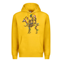 Lemon Christmas deer and skeletons Premium Hoodie - FaDigitalArtStudio