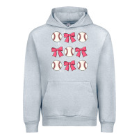 Heather Grey baseball coquette bow Urban Hoodie - JahusDesignShop