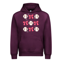 Mauve Wine baseball coquette bow Urban Hoodie - JahusDesignShop