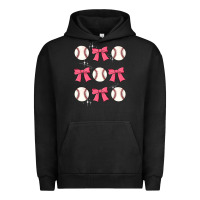 Pigment Black baseball coquette bow Urban Hoodie - JahusDesignShop