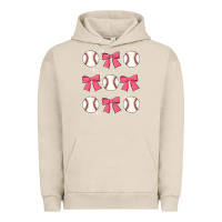 Pigment French Oak baseball coquette bow Urban Hoodie - JahusDesignShop