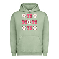 Pigment Oil Green baseball coquette bow Urban Hoodie - JahusDesignShop