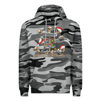 Slate Camo christmas human skeleton and skulls Premium Hoodie - FaDigitalArtStudio