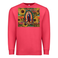 Cardinal sunflower serape lady of guadalupe Premium Sweatshirt - RanaPortraitStore