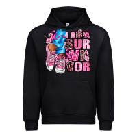 Black i am a survivor Urban Hoodie - AdoDesignShop