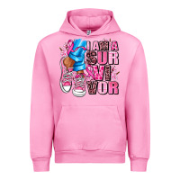 Fuchsia Pink i am a survivor Urban Hoodie - AdoDesignShop