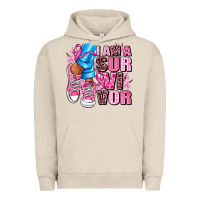Pigment French Oak i am a survivor Urban Hoodie - AdoDesignShop