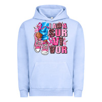 Pigment Grape Ice i am a survivor Urban Hoodie - AdoDesignShop