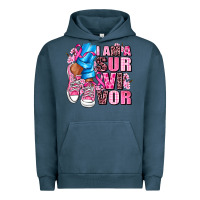 Pigment Midnight Navy i am a survivor Urban Hoodie - AdoDesignShop