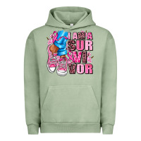 Pigment Oil Green i am a survivor Urban Hoodie - AdoDesignShop