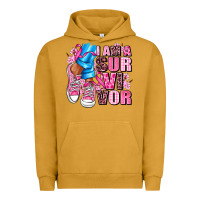 Pigment Peanut Butter i am a survivor Urban Hoodie - AdoDesignShop