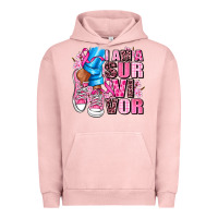 Pigment Salmon i am a survivor Urban Hoodie - AdoDesignShop
