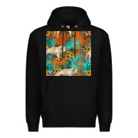 Black western charolais cow seamless pattern Premium Hoodie - HRA Design Shop